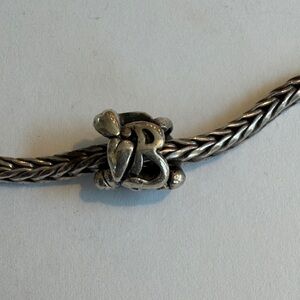 Authentic Trollbeads Letter B Bead